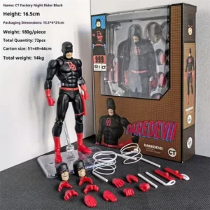 Mafex 223 Comic Series Version Daredevil Black Articulated Action Figure Collectible Desktop Ornament Model Toys Periphery Gifts