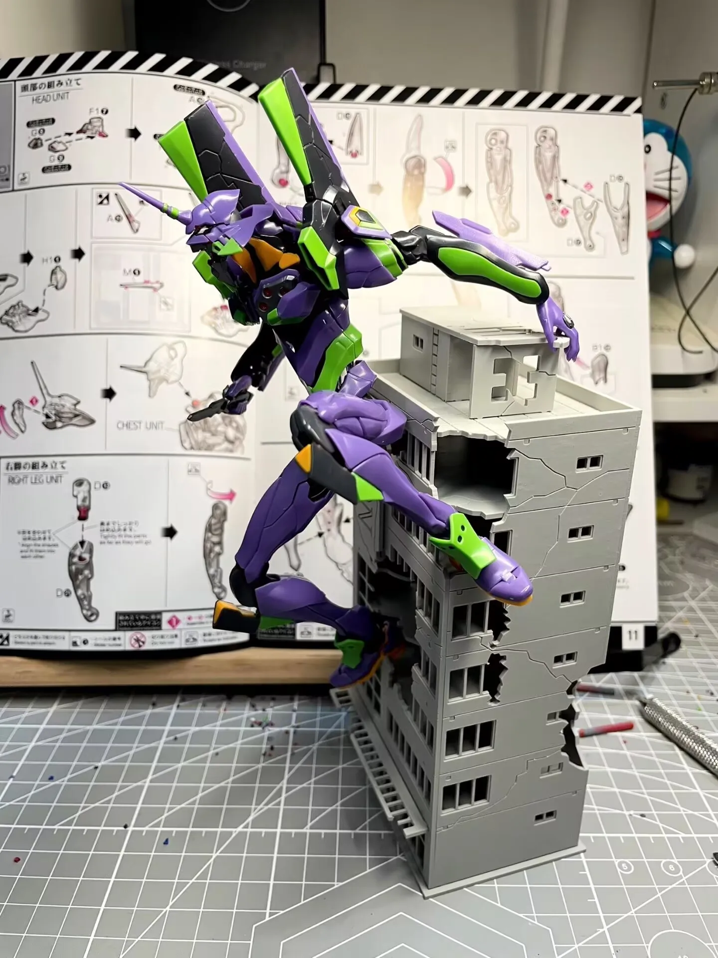 Hot Stock Rg Evangelion Model Kit 1:144 Evangelion Figures Collectble Eva 01 Assembly Kit Mobiles Suit Mecha Kits Kids Toys Gift