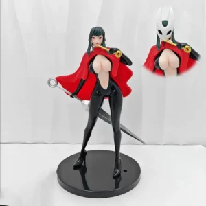 23cm Hollow Knight Hornet Anime Figure 1/7 Scale Collectible Model With Red Cloak Sword Weapon High Detail Desktop Display Gift