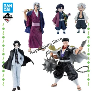In Stock Original BANDAI Ichiban Kuji Himejima Gyoumei Kibutsuji Muzan Uzui Tengen Figure Anime Demon Slayer Model Genuine Toy