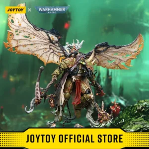 JOYTOY 1/18 Action Figures Mortarion Daemon Primarch of Nurgle with Ancient weapons‘The Lantern' and ‘Silence'