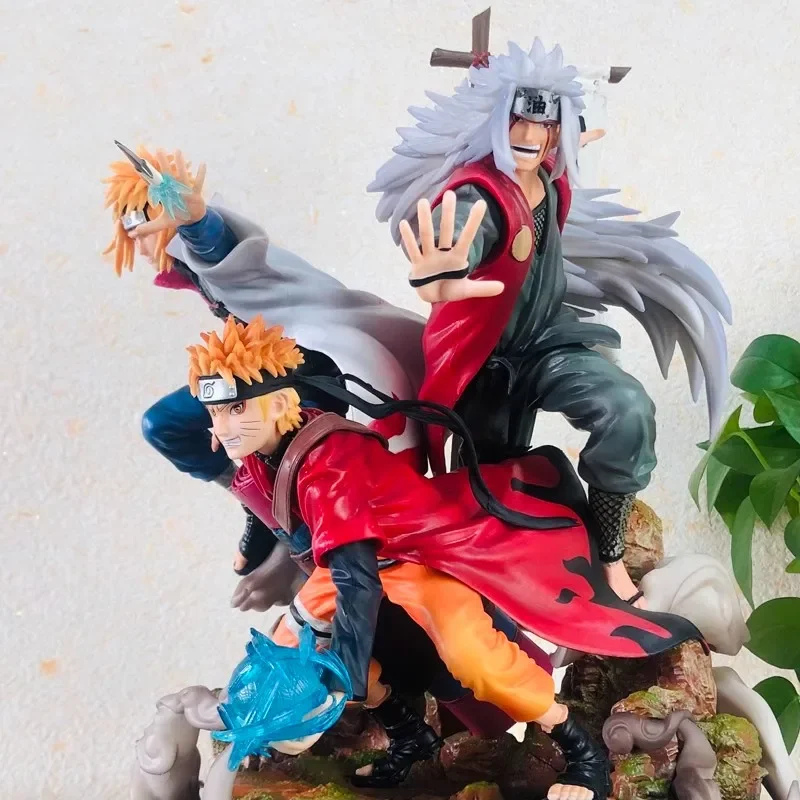 40cm Naruto Anime Figure Uzumaki Naruto Jiraiya Namikaze Minato statue Action Figure collect Pvc Model Doll Childrens Gift Toys - Image 6