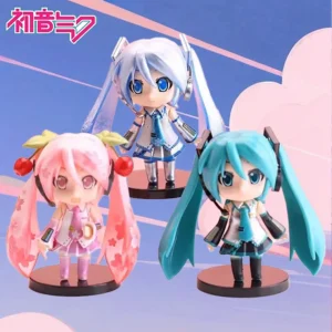 10cm Anime Miku Pink Sakura Hatsune Miku Doll Toy PVC Action Figure Model Cosplay Props Girl Collection Figurine Gifts New