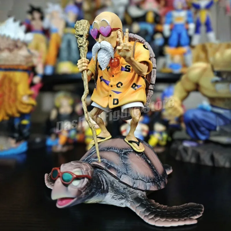 26cm Dragon Ball Action Figure Master Roshi Figures Statue Anime Kame Sennin Figurine PVC Collectible Model Doll Decoration Toys
