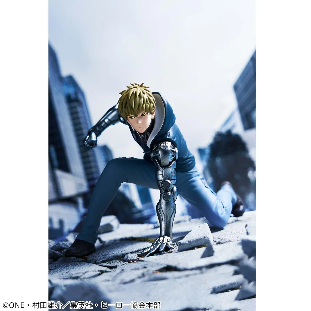 In Stock Bandai Original Genuine Banpresto Anime One Punch Man Genos Demon Cyborg 11cm Collection Model Toy Figure Birthday Gift - Image 4