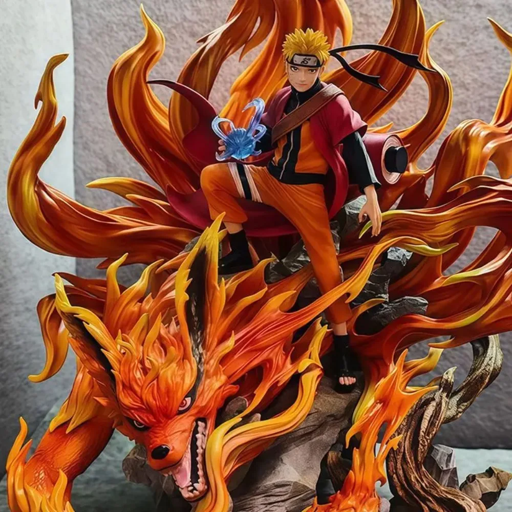 43cm Gk Bandai Naruto Uzumaki Kurama Mode Anime Action Figure PVC Model Toy Statue Collection for Home Decor Fans Birthday Gift - Image 4