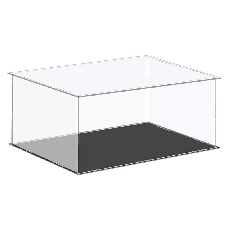 Transparent Acrylic Display Case Plastic Storage Box Cube Assemble Dustproof Showcase for Collectibles Action Figures Toys