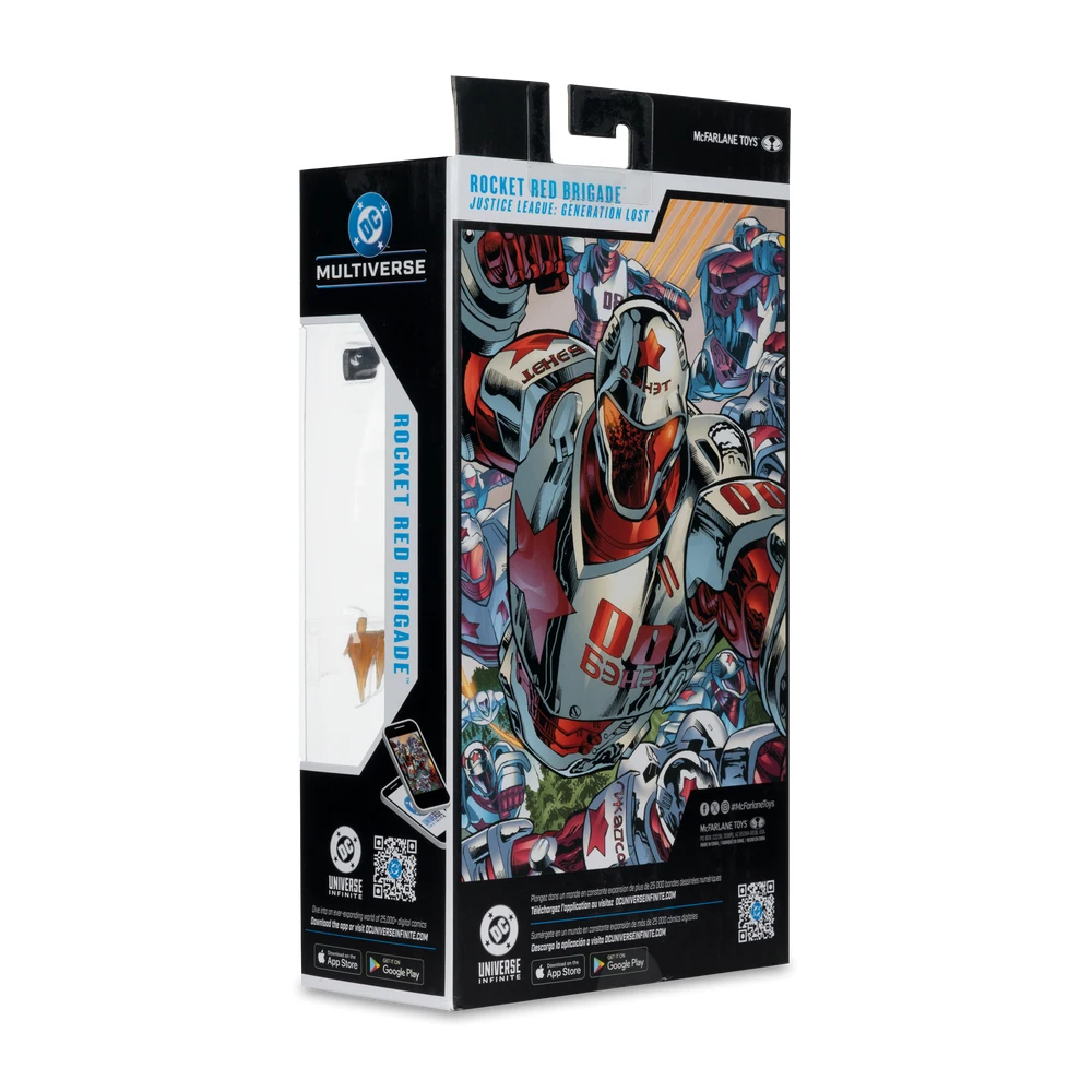 Mcfarlane Toys DC Multiverse Rocket Red Brigade (Justice League: Generation Lost) 7″ Action Figure Model Doll Garage Kit