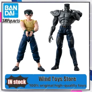 In Stock Bandai SHFiguarts SHF YuYu Hakusho Younger Toguro and Yusuke Urameshi Anime Action Figure Model Set Toy Collection Gift