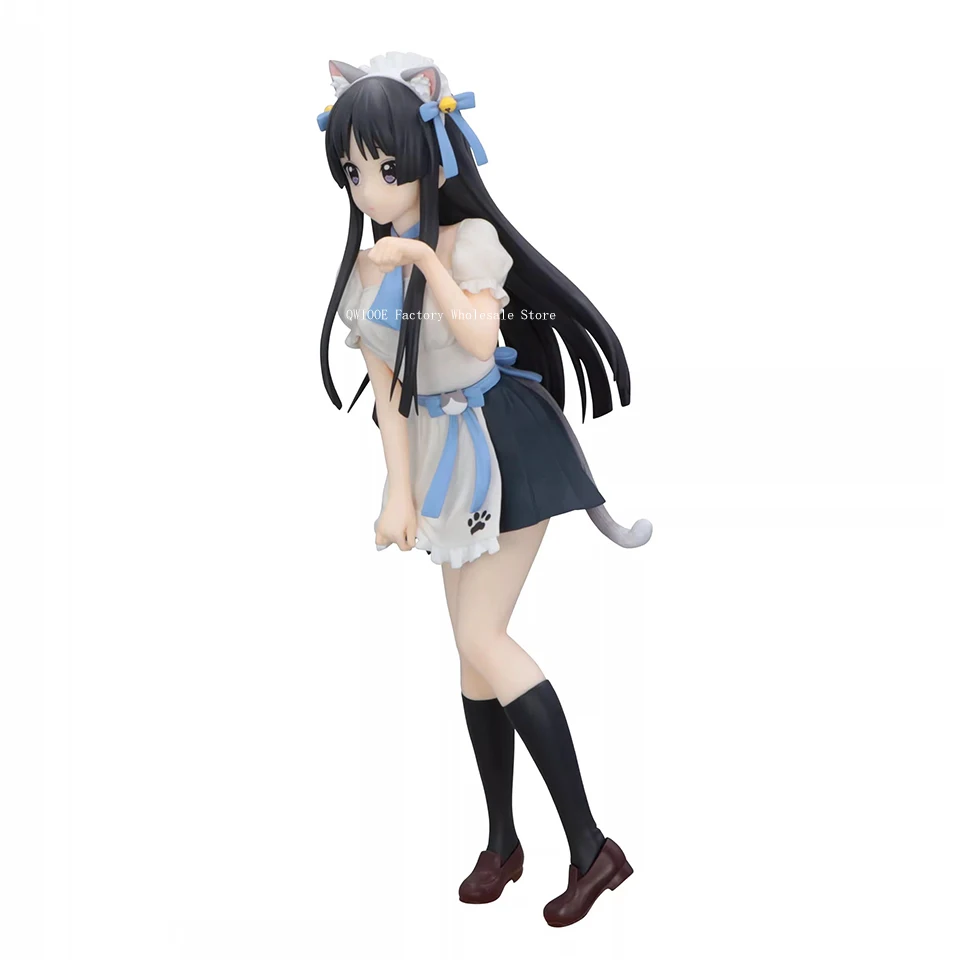 Original Genuine FuRyu Trio-Try-iT K-ON 22cm Mio Akiyama PVC Model Toys Action Figures Gifts For Boy QWIOOE Wholesale