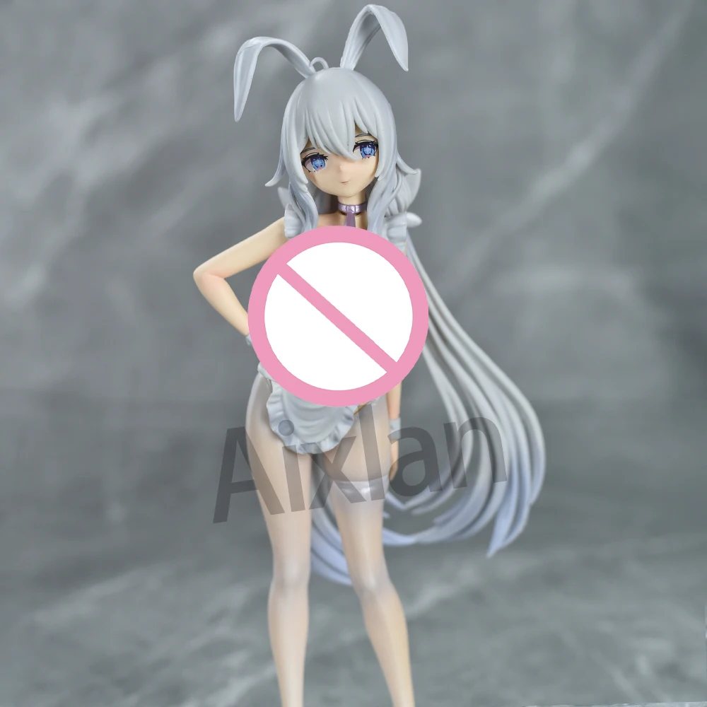 Aixlan Azur Lane Figure MNF Le Malin 26cm Lazy White Rabbit PVC Action Figure Amine Adult Anime Girl Statue Collectible Figurine - Image 4