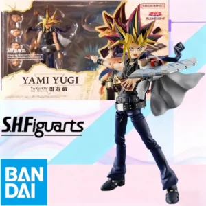 In Stock BANDAI Original Box Figuarts Yu-Gi-Oh YAMI YUGI DARK MAGICIAN Action Figure Model Toy Gift for Kids Foam Box Packaging