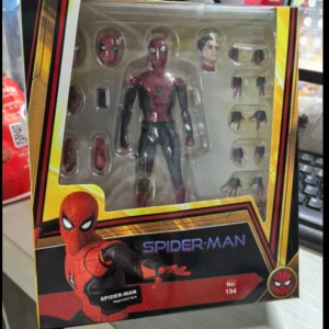 Mafex194 Spider Man Action Figure Toys Spiderman Homecoming Deluxe Edition Multi-Accessories Model Statue Doll Collectible Gift