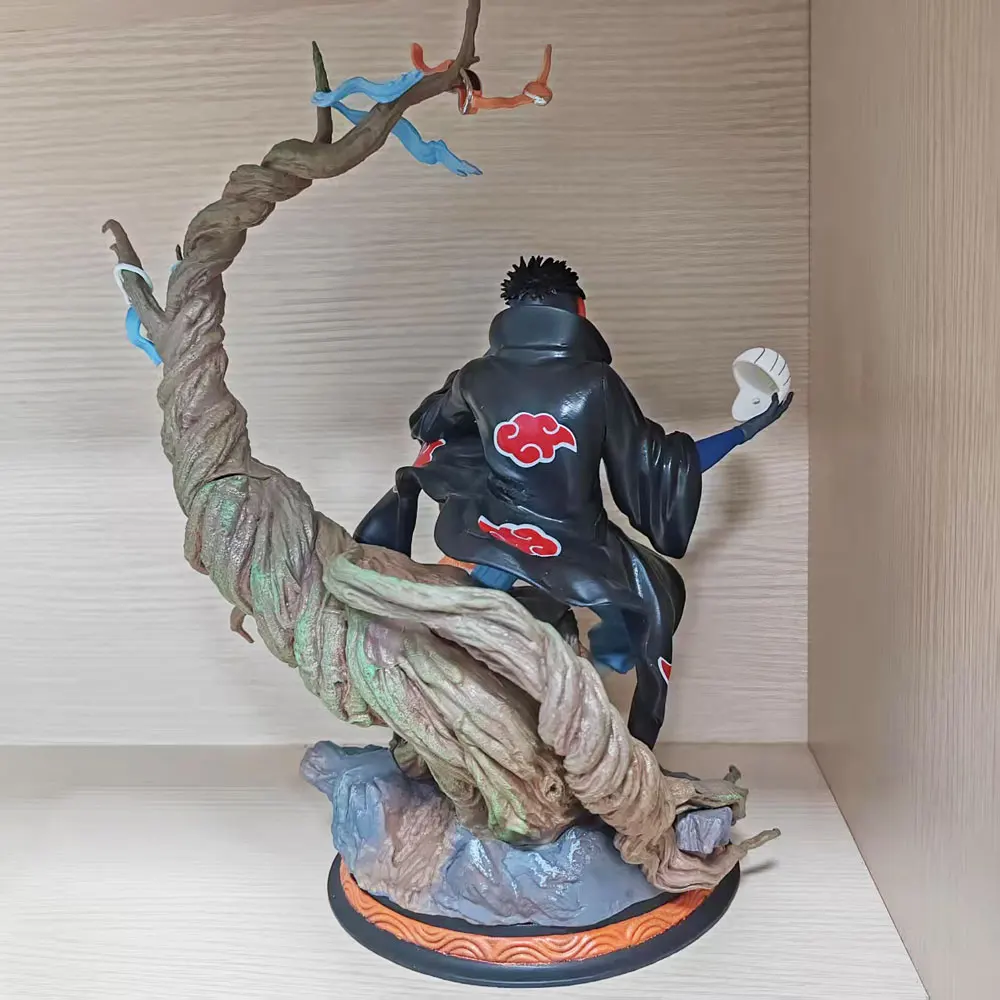 Naruto anime 32 cm Uchiha Obito replaceable head PVC Action Figures Collection Model Toys Gifts