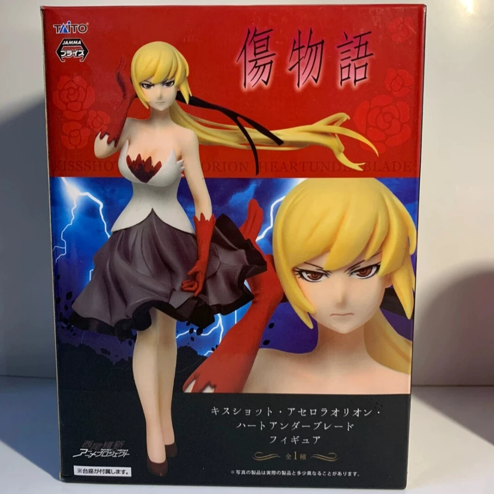 In Stock Taito Original Genuine Kizumonogatari Kiss Shot Acerola Orion Heart Under Blade Oshino Shinobu 18cm Model Toy Figures