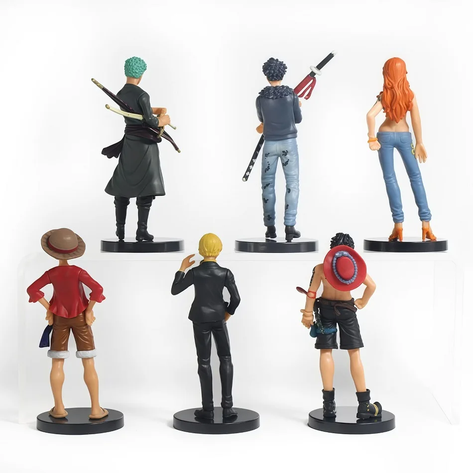 6pcs Anime One Piece Figures Monkey D. Luffy Roronoa Zoro Sanji Action Model Pvc Desktop Statue Ornament Collection Toys Gifts - Image 4