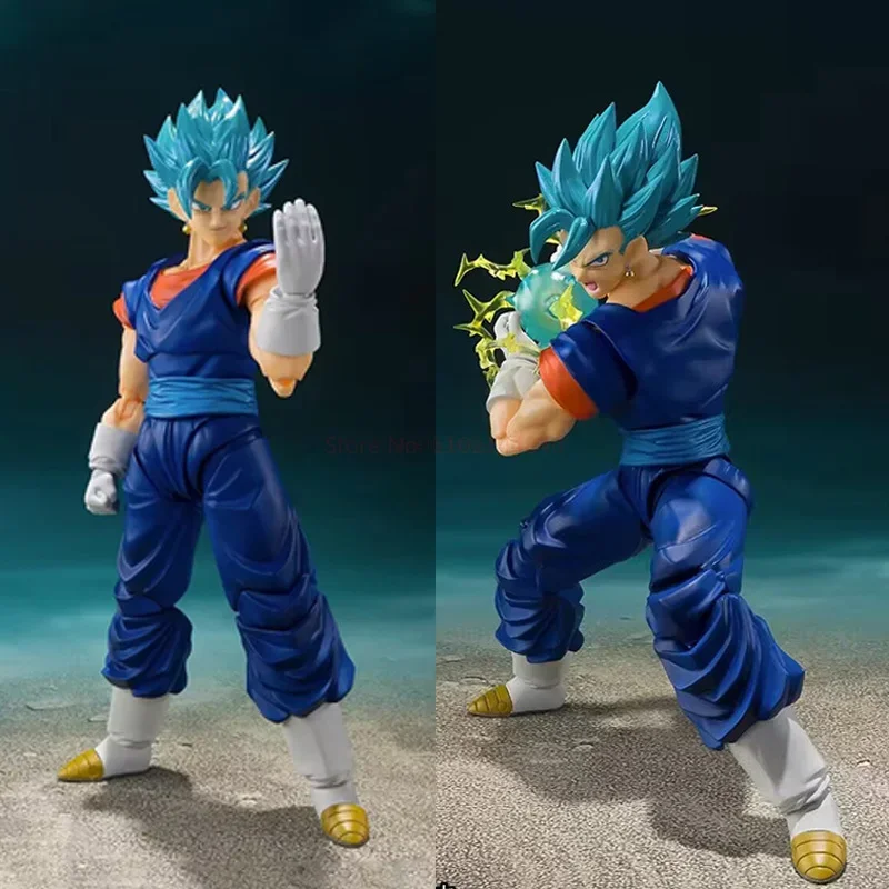 Dragon Ball Super Vegetto S.H.Figuarts Vegito Blue Action Figure Shf Super Saiyan God Pvc Anime Model Kit Child Gifts Toys