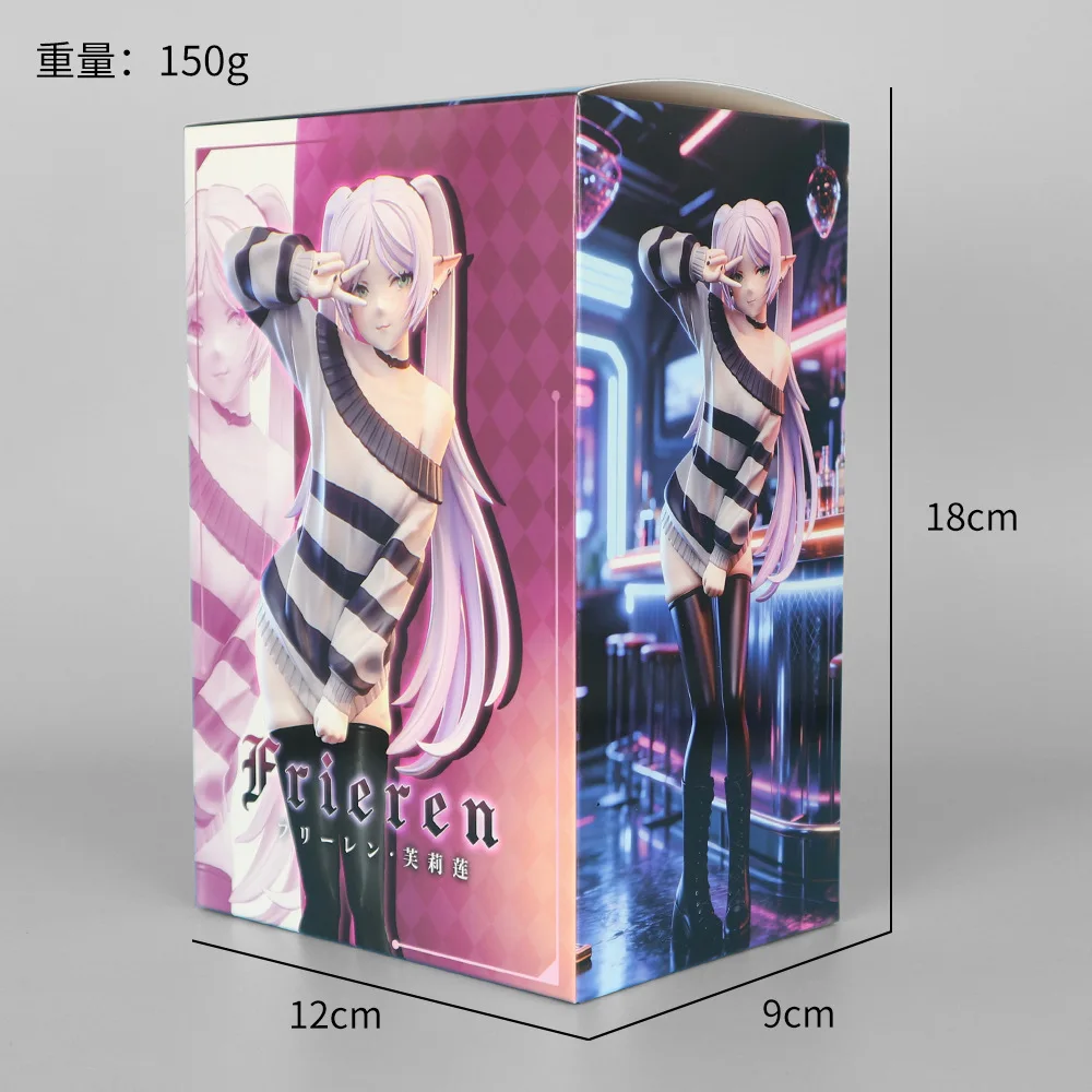 Frieren: Beyond Journey’S End Anime Figure Sweater Cute Girl Standing Posture Action Statue Doll Collectible Gift - Image 8