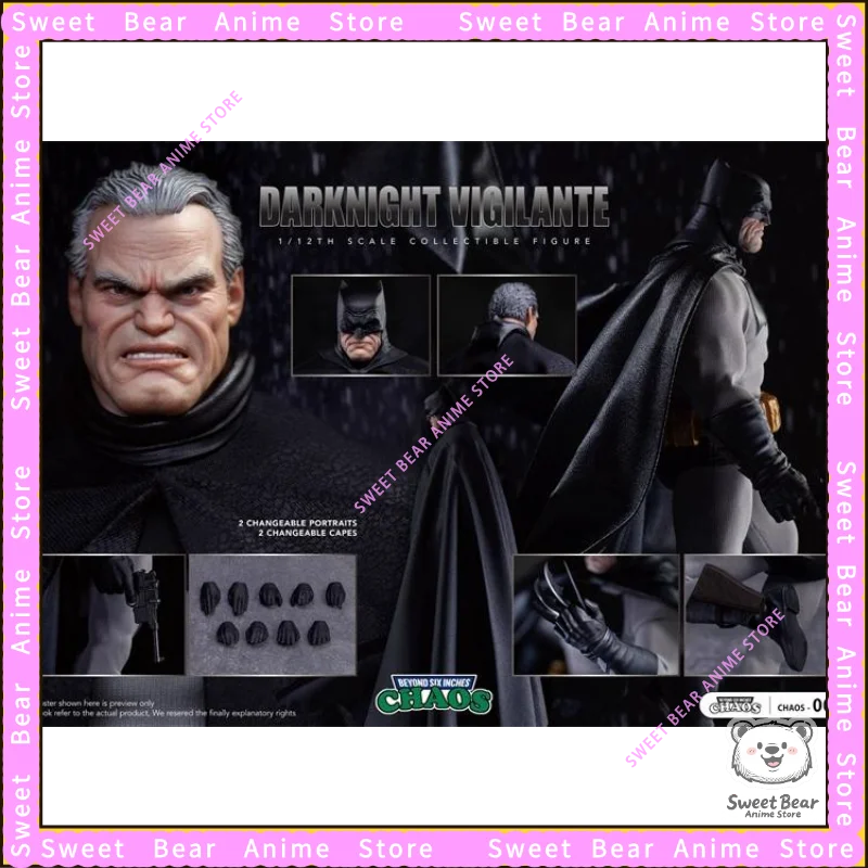 In Stock CHAOS 1/12 Batman The Dark Knight Returns Dark Police Ver Chaos002 Action Figure Anime Model Trendy Toys Desktop Doll