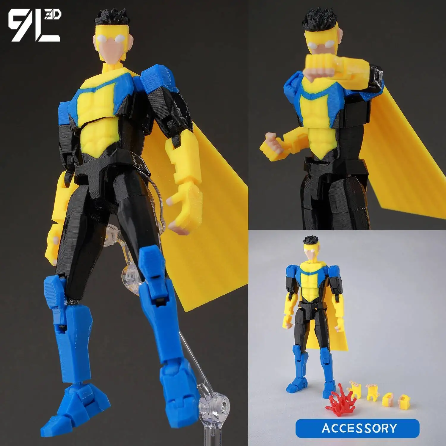 9L3D Printed Superheroes Invincible 2.0 Anime Multi-Jointed Shapeshift Toys Action Figures Mannequin Model Ornaments Gifts - Image 14