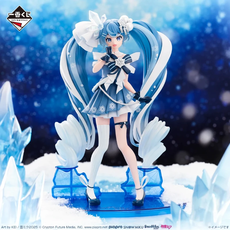 In Stock Original Hatsune Miku Ichiban KUJI Yuki SNOW MIKU Anime Model Collection Figure Gifts Toys WY