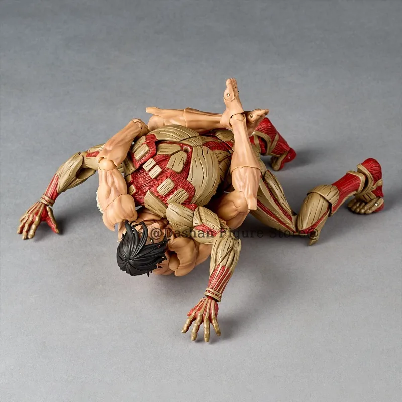 Attack on Titan Figure Revoltech The Armored Titan Action Figures Amazing Yamaguchi Yoroi no Kyojin Reiner Braun PVC Model Toys - Image 4