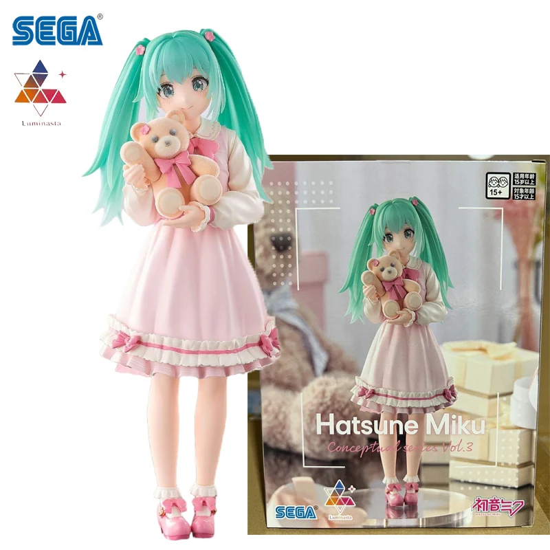 In Stock SEGA Luminasta Hatsune Miku Conceptual Series Vol.3 PVC 18CM Anime Action Figures Model Collection Toy