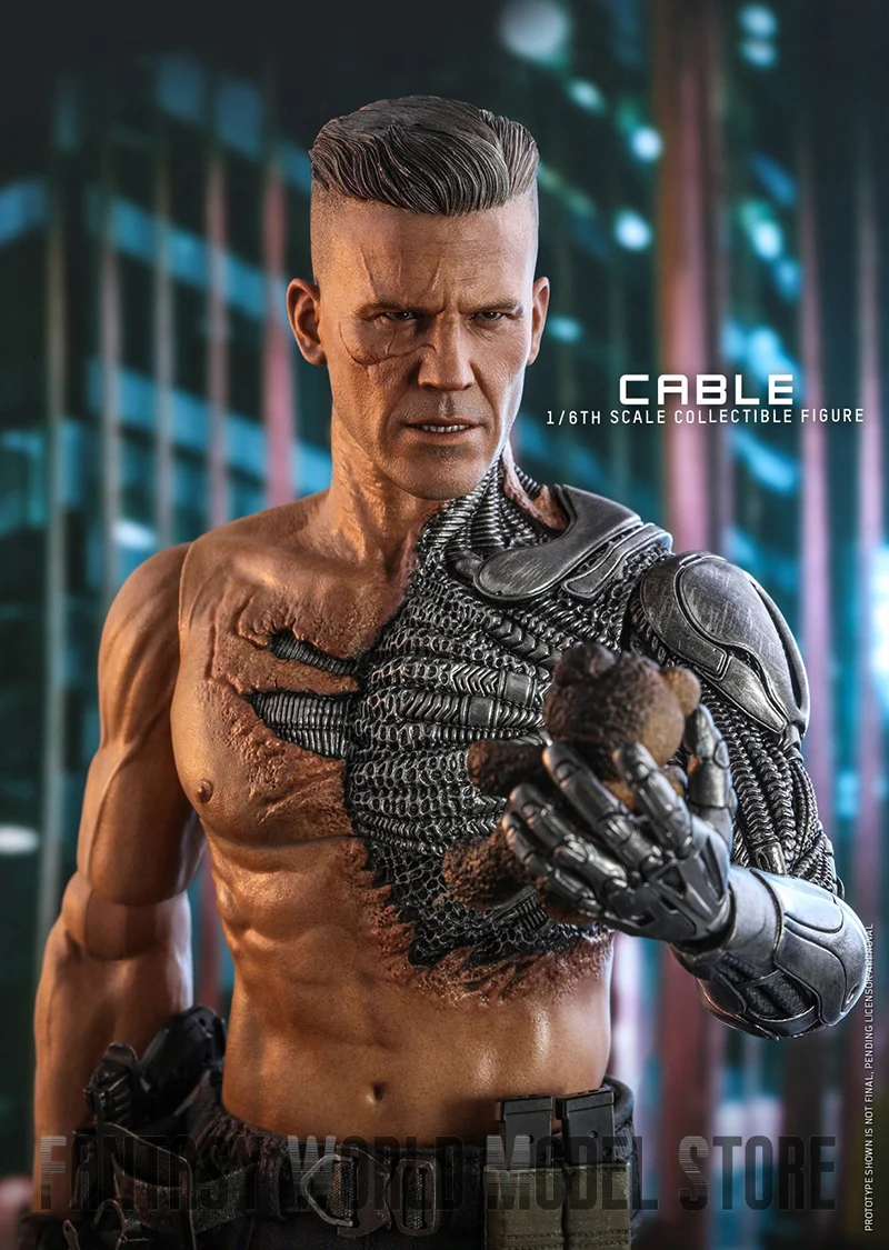 In Stock Hot Toys MMS583 1/6 Scale Male Soldier Josh James Brolin Cable Nathan 12” Full Set Collectible Action Figure Model