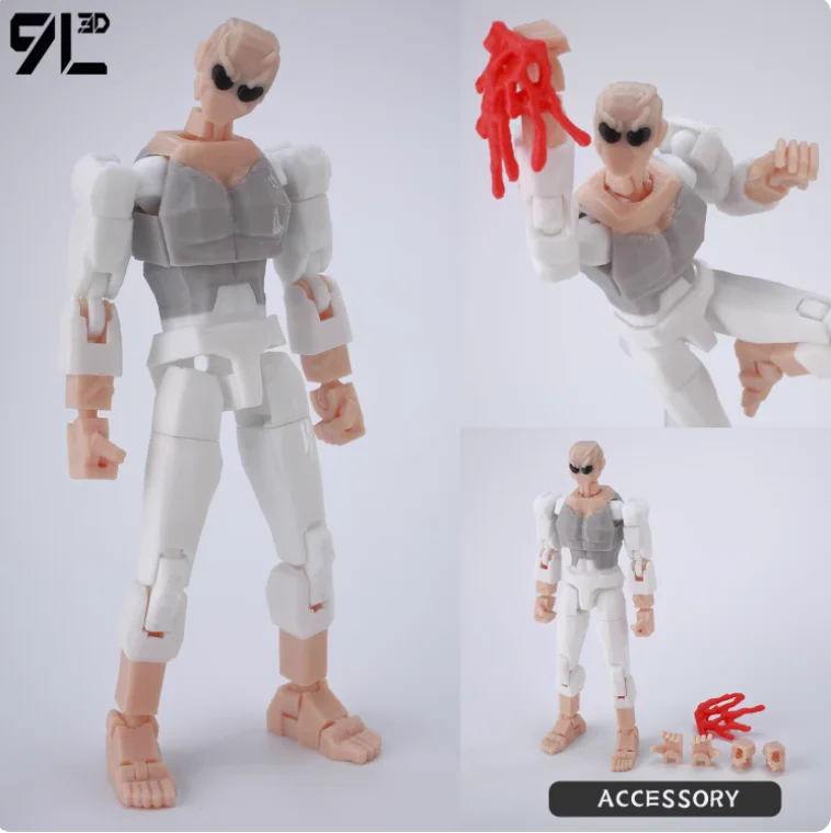 9L3D Printed Invincible Anime Action Figures Lucky 13 Dummy 13 Multi-Jointed Superheroes Model Toy Collectible Ornaments Gift - Image 27