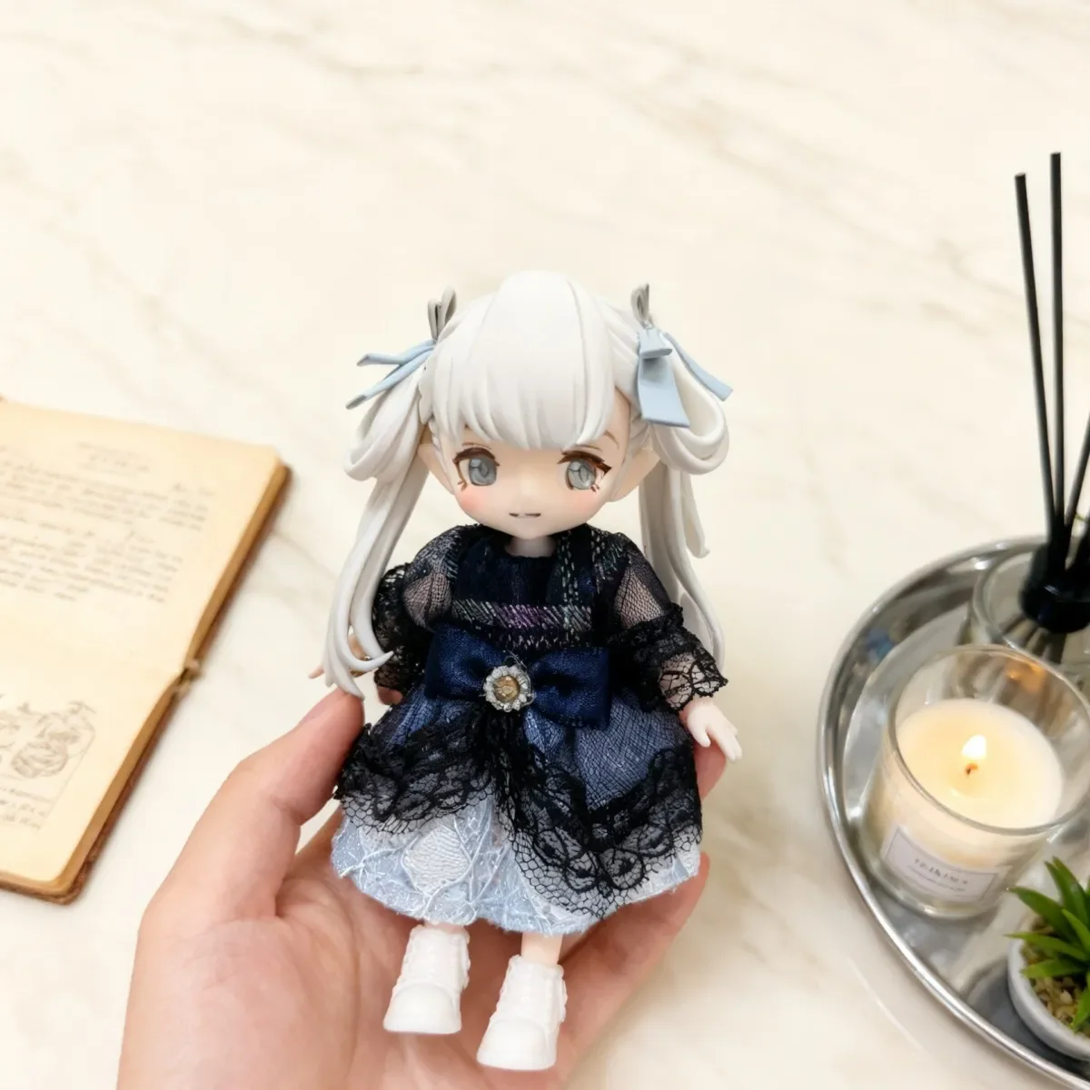 Anime Wuthering Waves Phrolova The Shorekeeper Carlotta Cosplay figure Handmade Figurine Cartoon Puppet Joints Movable Xmas Gift