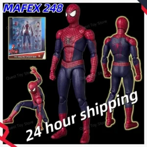 Original In Stock New Mafex 248 The Amazing Spider-Man 2 Andrew Garfield Anime Action Figure Ko Model Kids Toys Birthdays Gifts