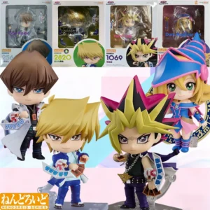 In Stock GSC Original Nendoroid Yami Yugi Seto Kaiba Katsuya Jonouchi Anime Action Figure Model Gift for Kid Foam Box Packaging