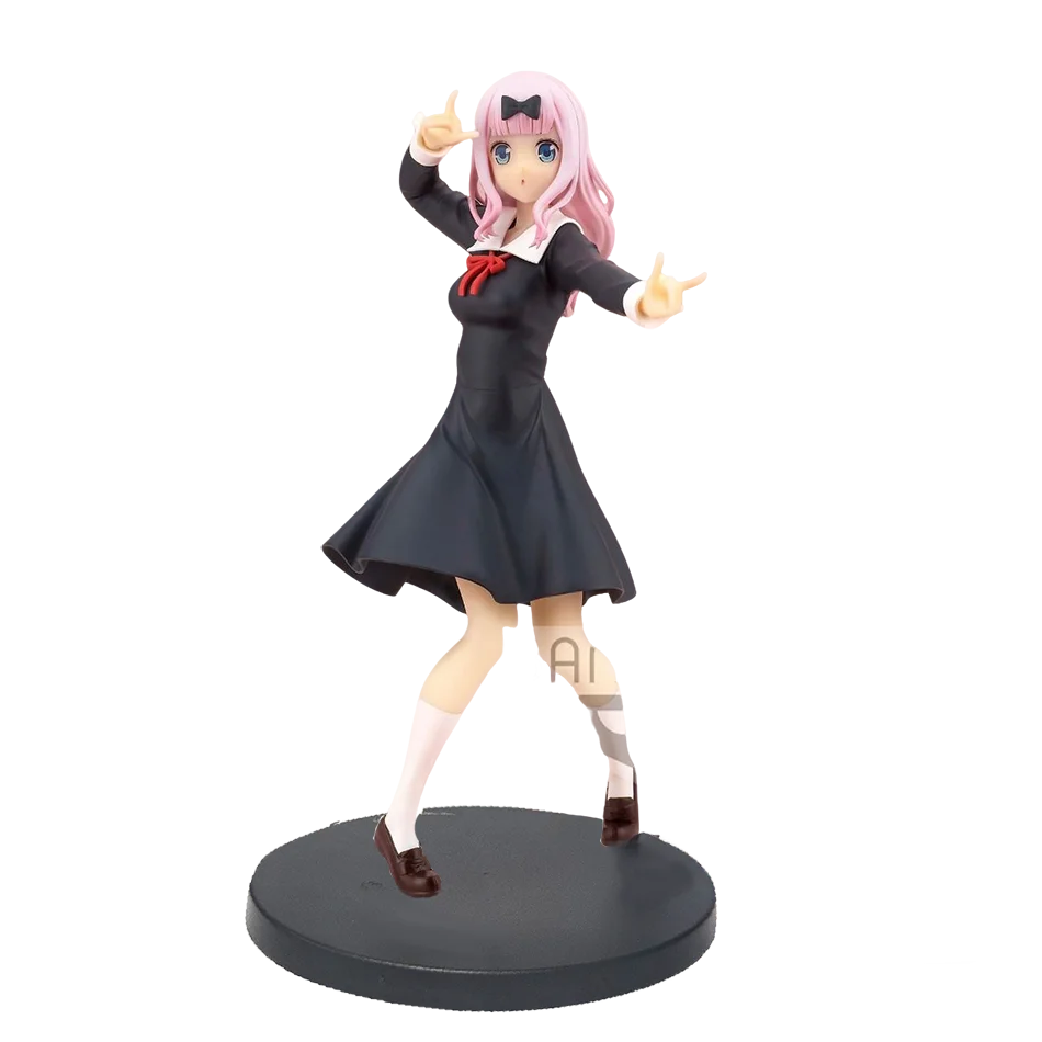 18CM Anime Game Figure Kaguya-sama Love Is War Fujiwara Chika Uniform Model Dolls Kawaii Girl Figure Japanese Dolls Decoration - Image 7