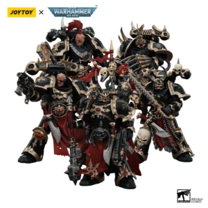 JOYTOY Warhammer 40K 1/18 Action Figure Chaos Space Marines Black Legion Chosen Champion Anime Figures Toys Model