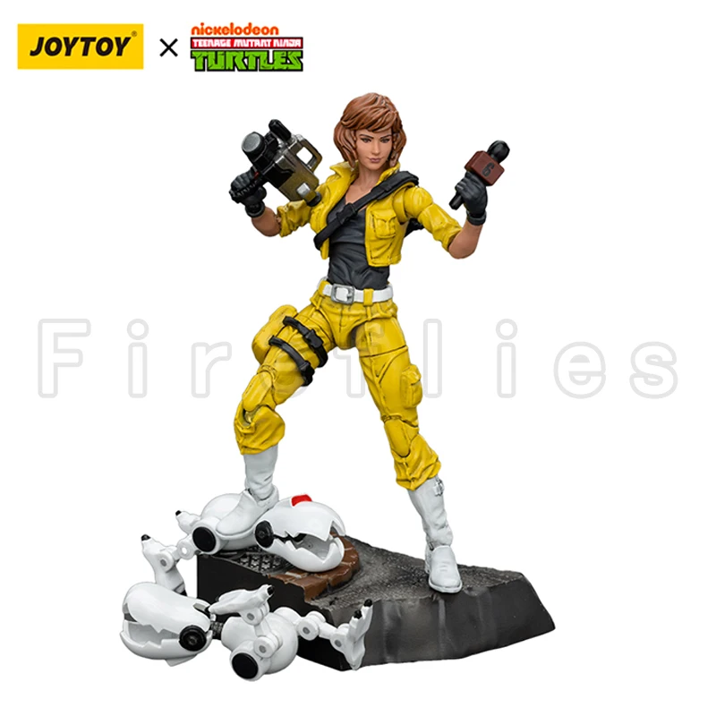 1/18 JOYTOY Action Figure Turtles Splinter April O’Neil Anime Model Toy