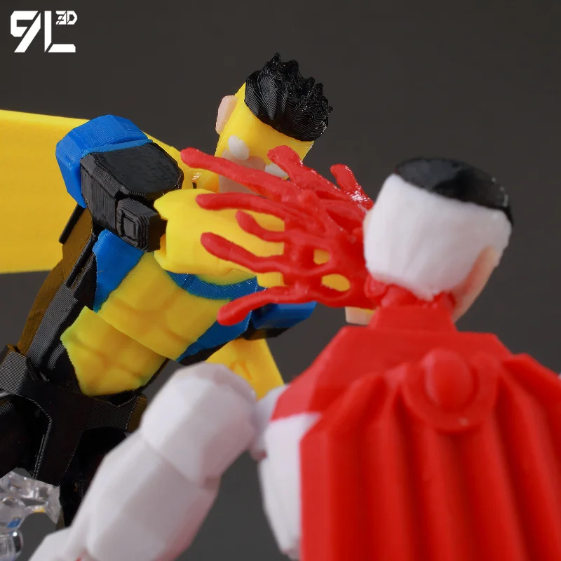 9L3D Printed Invincible Anime Action Figures Lucky 13 Dummy 13 Multi-Jointed Superheroes Model Toy Collectible Ornaments Gift - Image 5