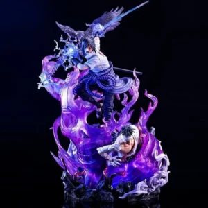 40cm New NARUTO Anime Figure Uchiha Sasuke Peripheral PVC Model Scene Statue Desktop Decoration Ornaments Birthday Gifts Toys
