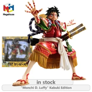 Megahouse Original POP Figurine One Piece Series Mengqi D Road Flying Kabuki Kabuki EDITION Anime Action Figure Model Toy