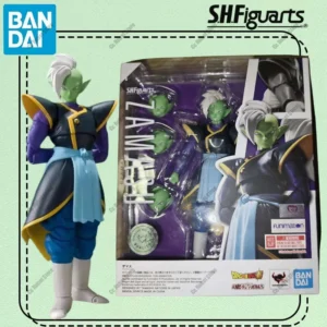 Genuine Bandai S.h.figuarts Dragon Ball Super Zamasu 14Cm Pvc Original Anime Action Figure Model Collector Ornament Toy Gift