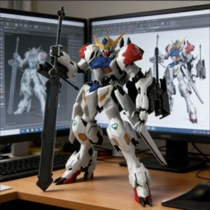 Bandai Original MG 1100 Gundam Barbatos Lupus Model Kit In Stock Action Figure Assembly Robot Toy Gift For Kids