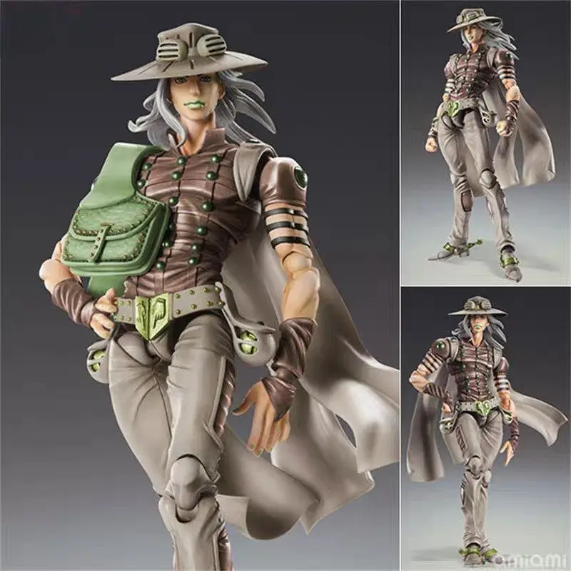 Action Figure Gyro Zeppeli Jojo S Bizarre Adventure Steel Ball Run Super Action Statue Anime Collection Ornament Boys Toy Gift