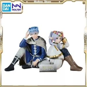 Bandai Genuine Frieren: Beyond Journey's End Wreath Sitting Posture Action Figure Collectible Model Toys Children Birthday Gift