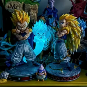 Dragon Ball Z Figures Super Saiyan Gotenks Anime Figurine Ghost Squad Model Statue Doll Collection Decoration Kids Toys Gift