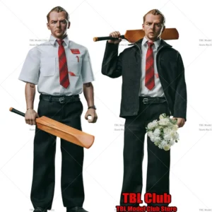 YANTOYS JR03 1/6 Scale Collectible Shaun of the Dead Simon Pegg 12Inch Male Solider Action Figure Full Set Model Toys for Fans