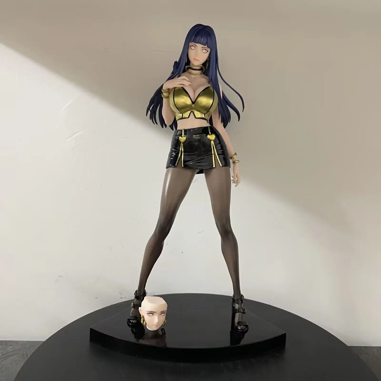 Anime Naruto Hinata Hyuga Gk Figure Interchangeable Head Ninja Girl Collectible Model Desktop Decor Birthday Gift For Anime Fans