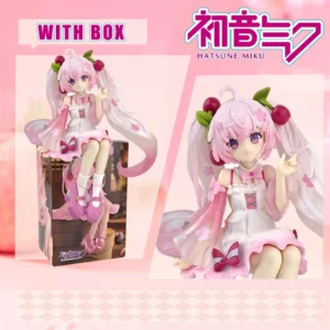 In Stock 2026 Hatsune Miku Sakura Miku Anime Action Figure Model Collection Toy | Cute Handmade PVC Model | Kawaii Gift