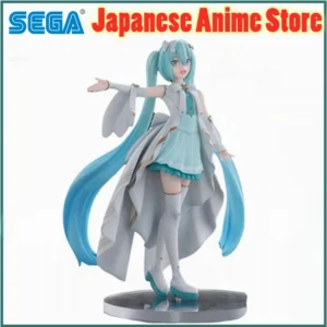 Original SEGA Hatsune Miku Anime Miku World Plan Luminasta Anime Figure Action Figurine Model Figuarts Collector Toys Decoration