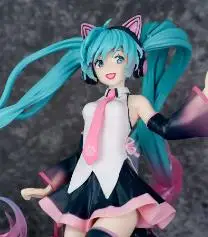 New 22cm Hatsune Miku Action Figure TAITO Birthday Hatsune Mermaid Style Model Statue Desk Decor Kids Toys Doll Collection Gifts