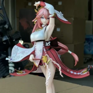 Genshin Impact Figure Yae Miko Anime Figures Kawaii Girl Anime Peripheral Statue Collectible Customized Model Desk Decor Gift