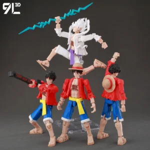 9L3D Dummy 13 Lucky 13 Titan 13 Monkey D. Luffy One Piece Standard Rubber Human Form  Straw Hat Captain Edition Gear 5 Nika Form